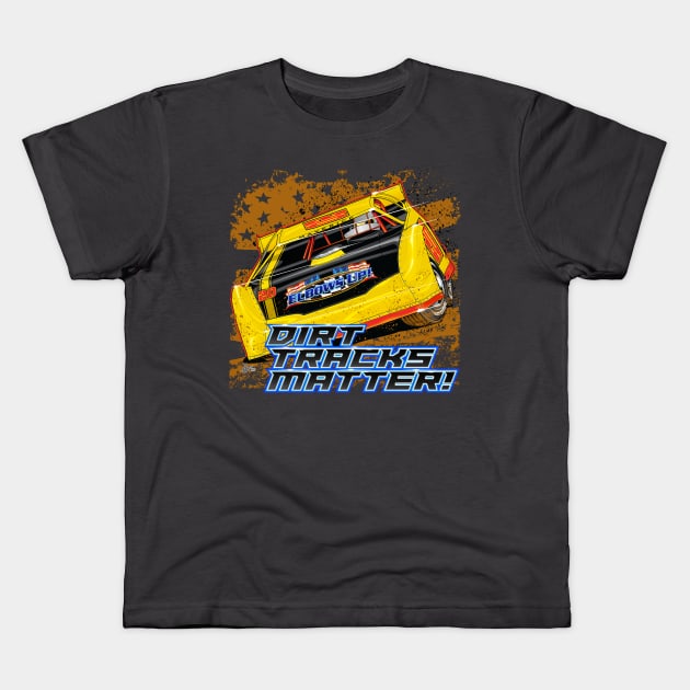 Dirt Track Matters! Kids T-Shirt by Artslave Custom Car Art